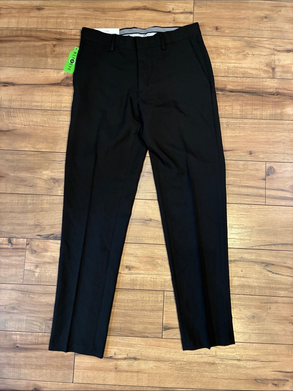 Haggar Black Men's Dress Pants - Tailored Straight Leg